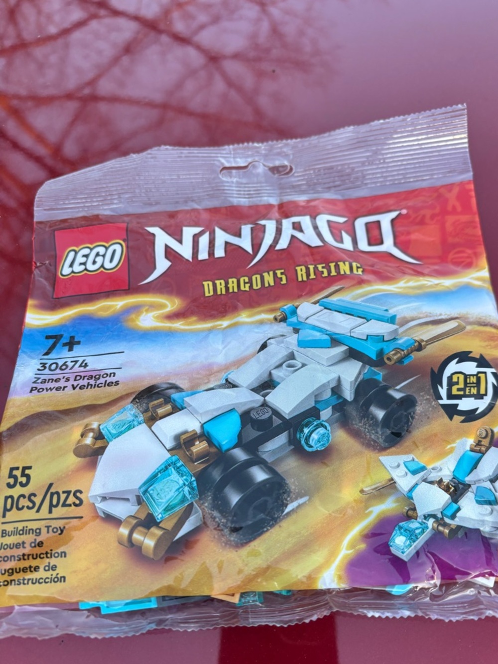 3 for $15😍 LEGO Ninjago Zane Dragon Power Vehicle - White, Light Blue & Gold